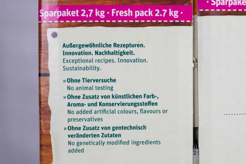 Versprechen von Green Petfood VeggieDog Origin