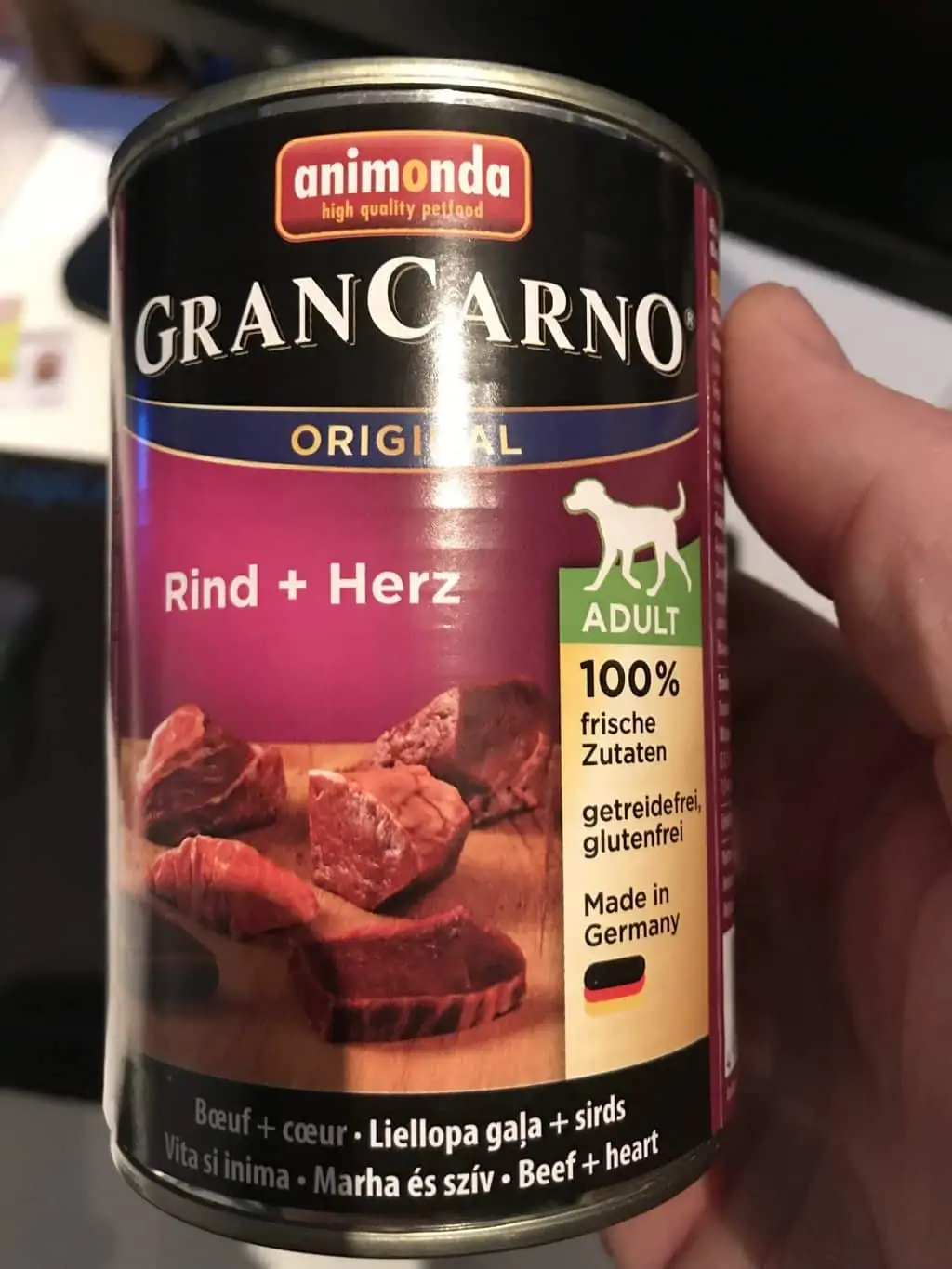 Dose Animonda Gran Carno Rind + Herz