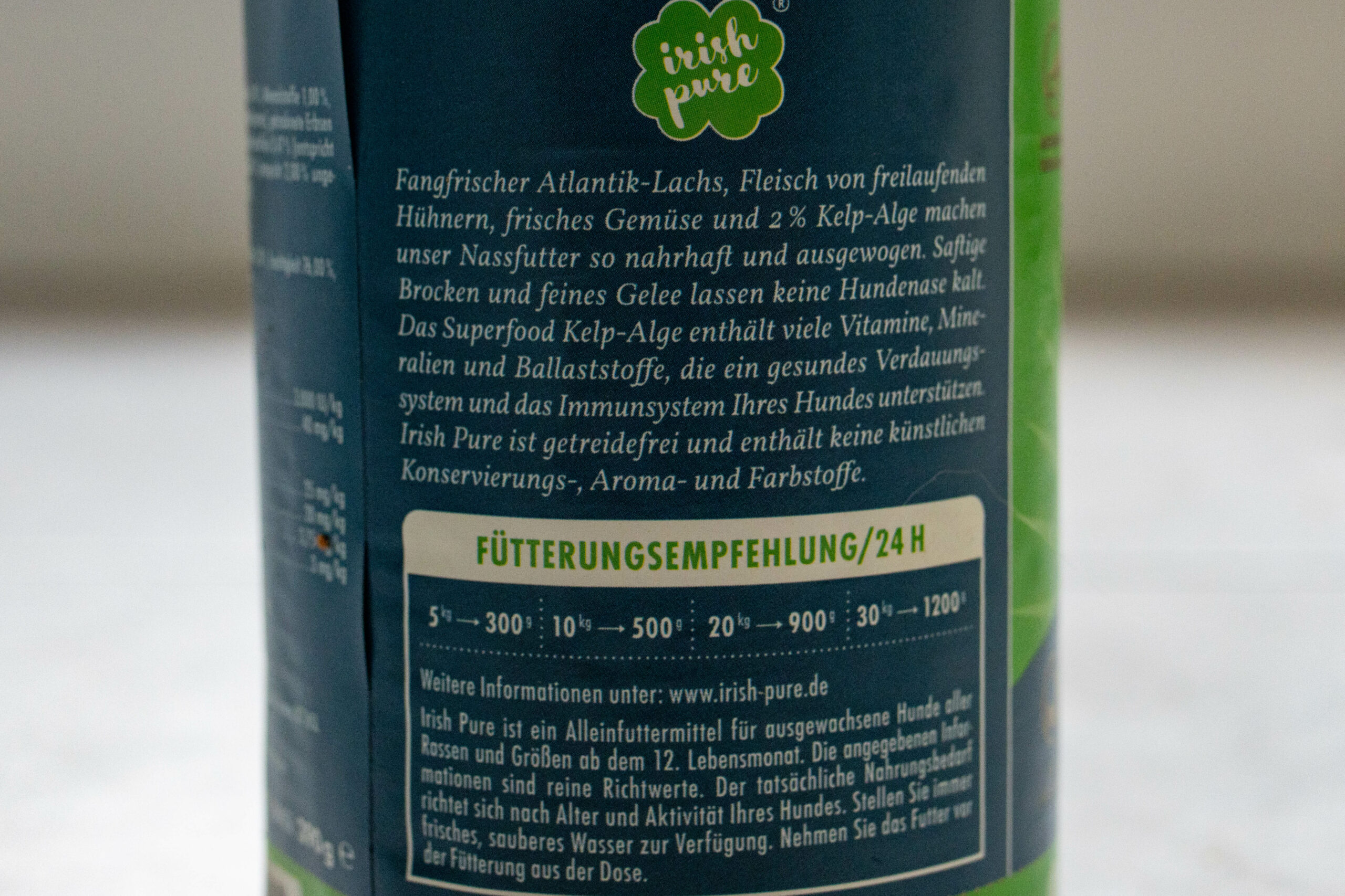 Irish Pure Atlantik-Lachs Fütterungsempfehlung