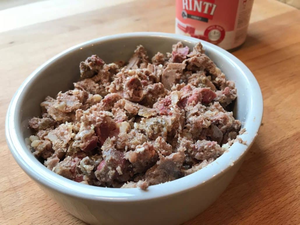Rinti Hundefutter im Napf